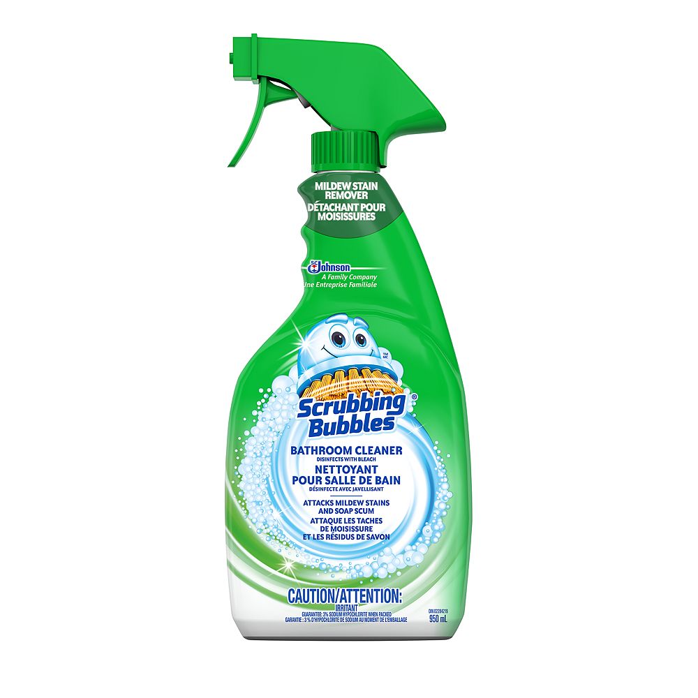 Scrubbing Bubbles 950ml Bathroom Cleaner With Bleach The Home Depot Canada