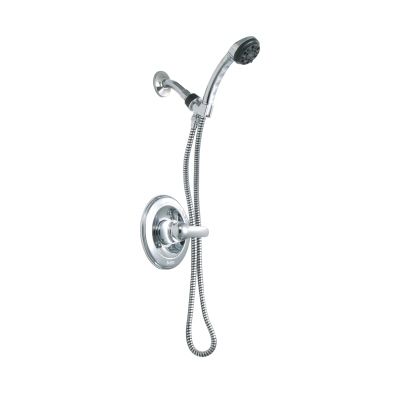 Delta Faucet Bras de douche et bride de montage au plafond de 35,6 cm, bras de douche droit en nickel brossé, acier inoxydable U4998-SS