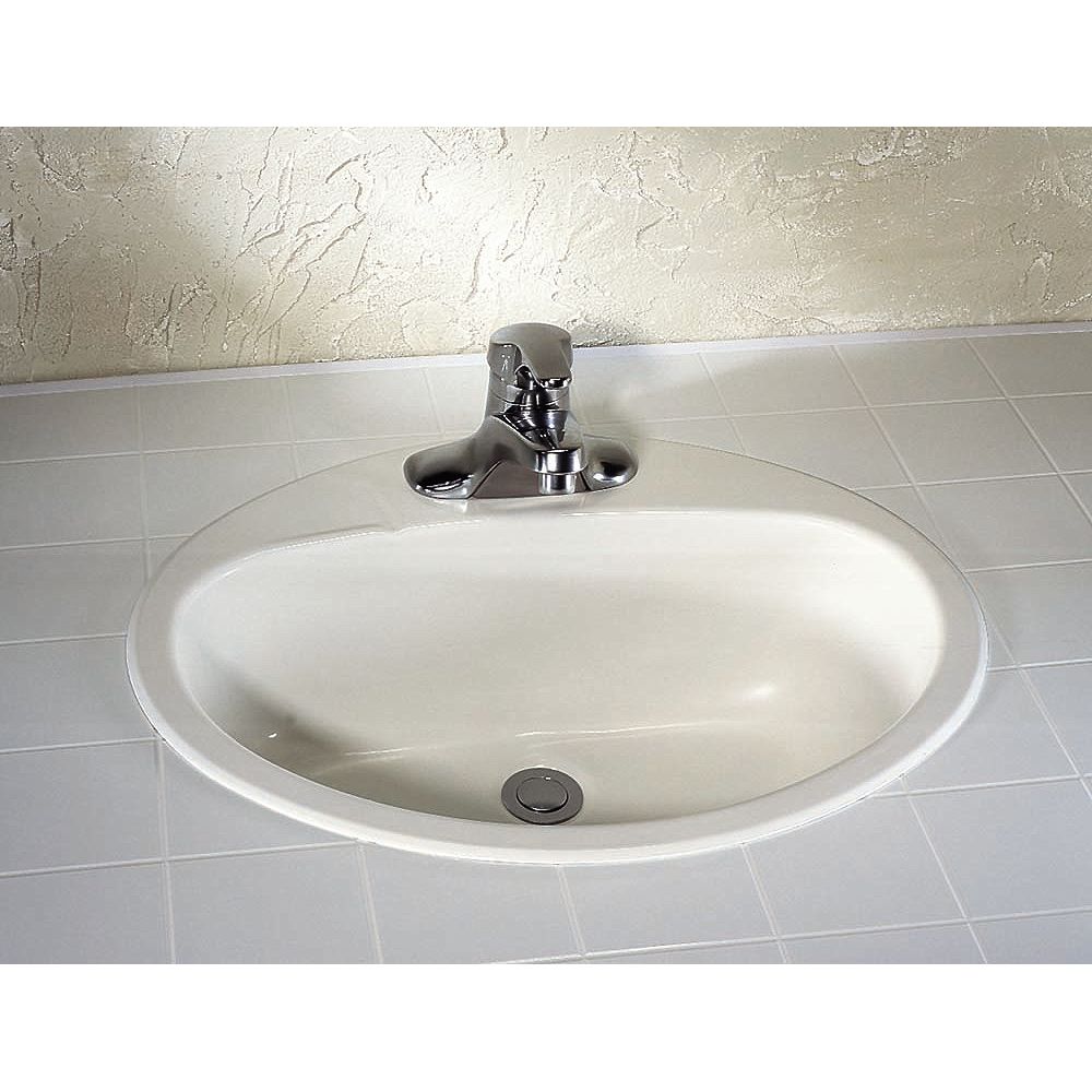 American Standard Ovation Oval 4 Inch Bathroom Sink Basin In Enamelled Steel The Home Depot Canada