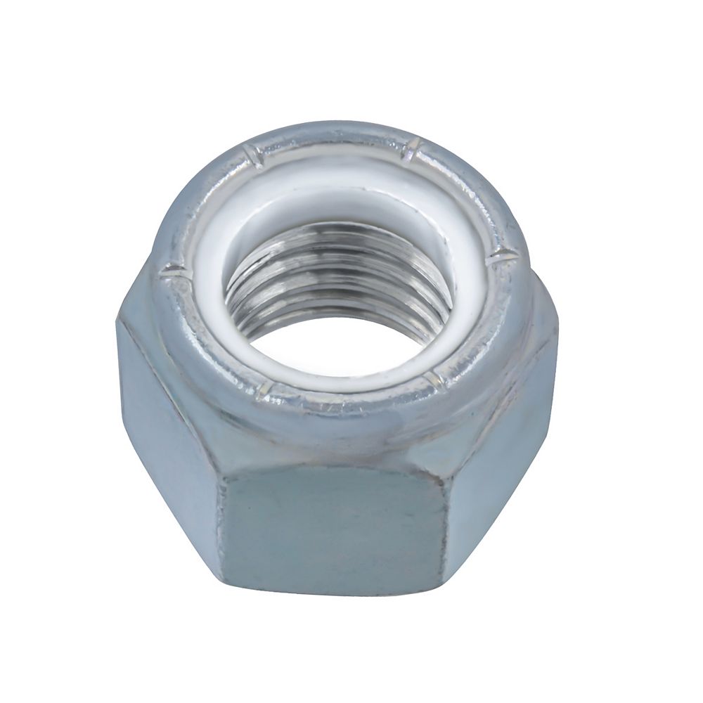 Lot De 10 écrous Freins Nylon Grade 10.9 M12x1,25 - Acier Zingué - Pour Verrouillage Haute Résistance