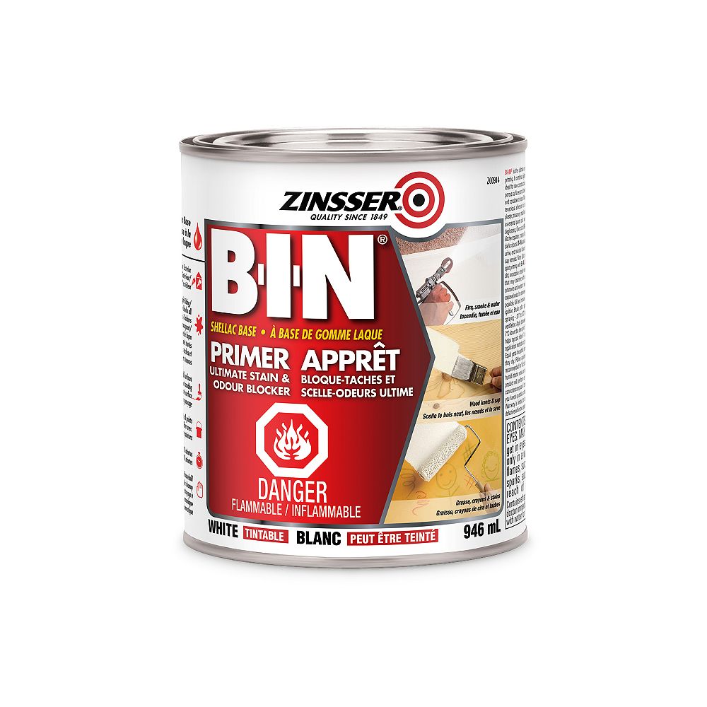 Zinsser BIN Ultimate Performance Primer Sealer & Stain Killer, 946ml