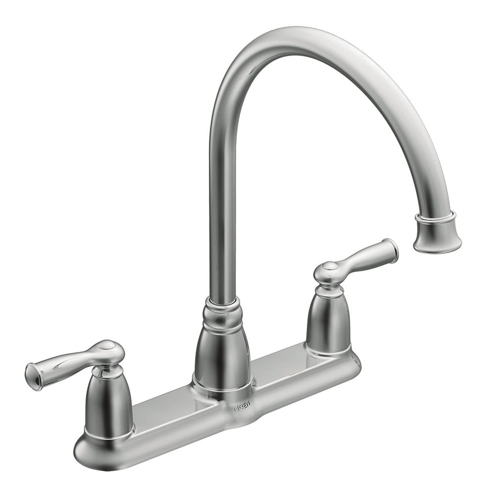 Moen 2 Handle Kitchen Faucet - The free movement of the loose base can