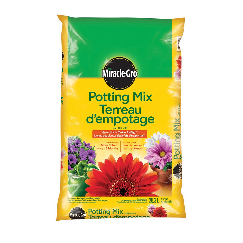 Can miracle grow potting mixbe used on indoor plants