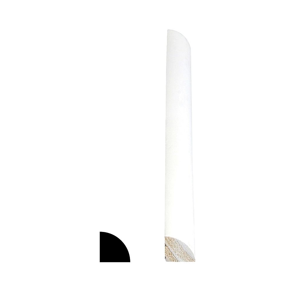 Alexandria Moulding Quarter Round White 11 16 Inch X 11 16 Inch X 8 Ft The Home Depot Canada