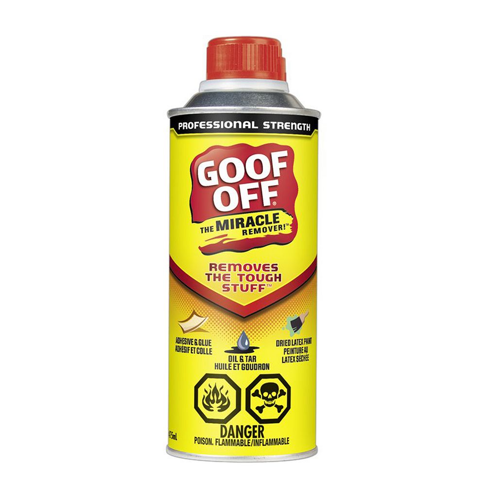 Goof off pro strength remover overspray removal 