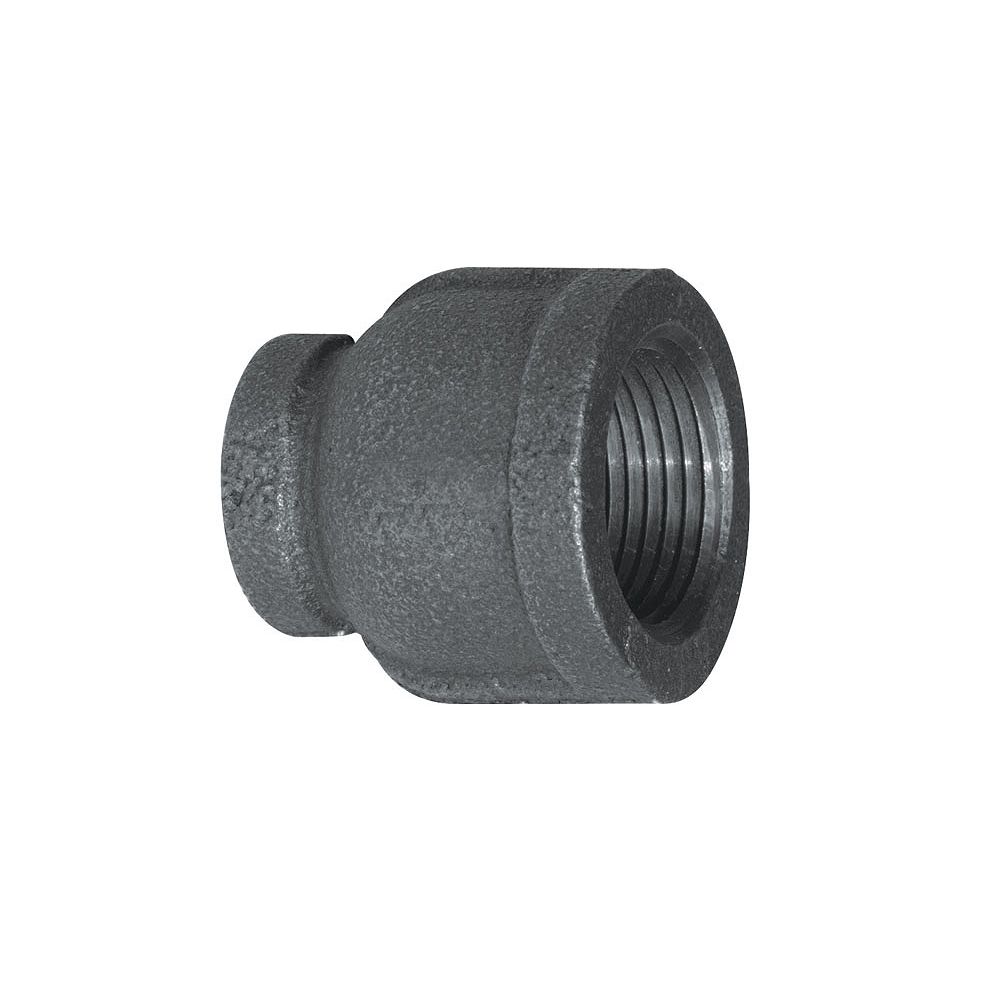 Stz Fitting Black Iron Reducer Coupling 3 4 Inch X 1 2 Inch The Home Depot Canada