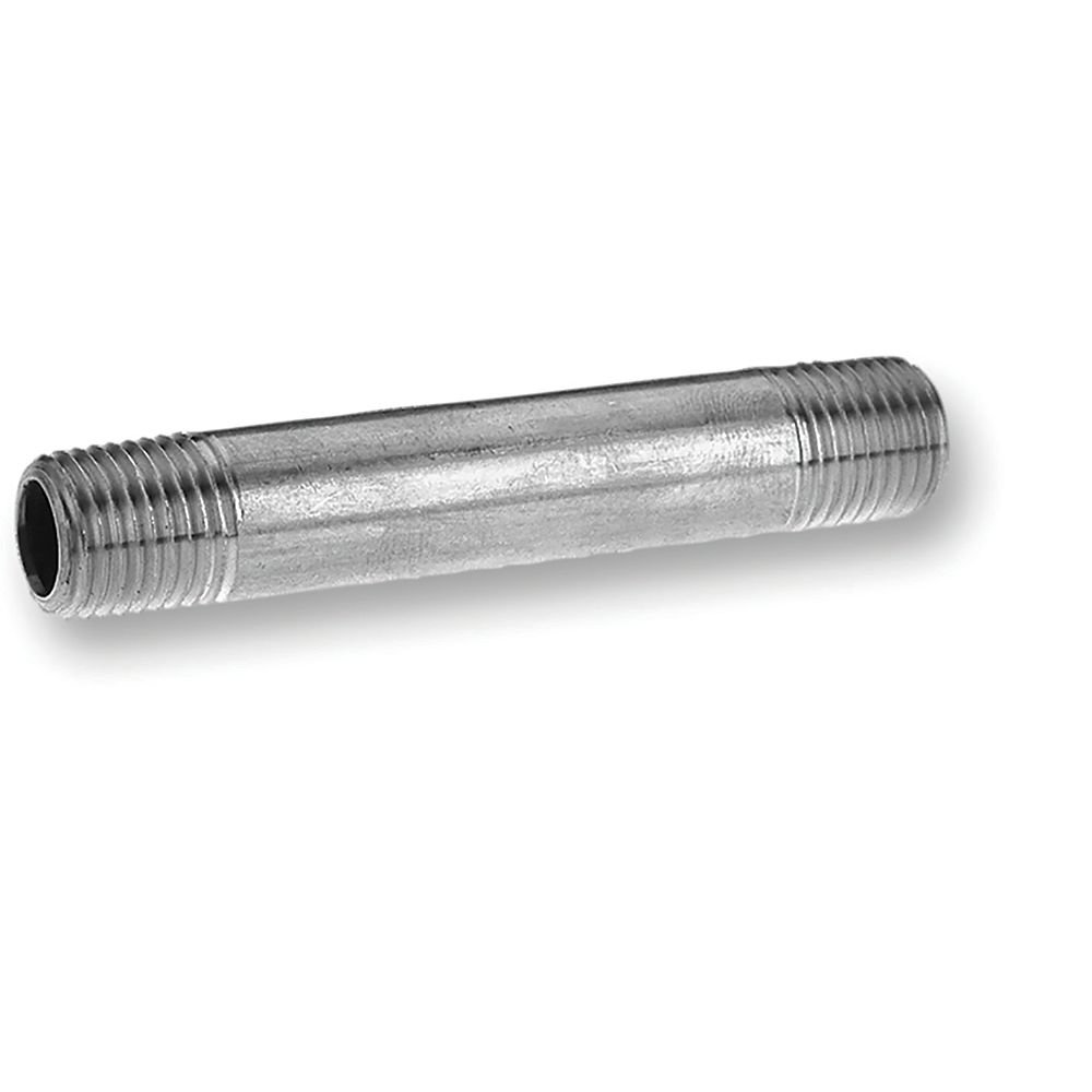 STZ Galvanized Steel Pipe Nipple 1 inch x Close The Home Depot Canada