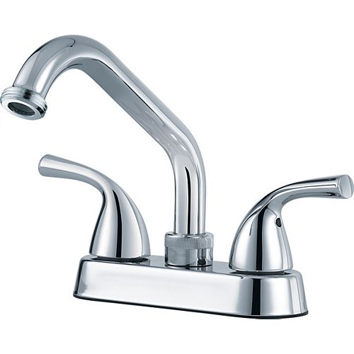 Classic Two Handle Laundry Faucet, Chrome