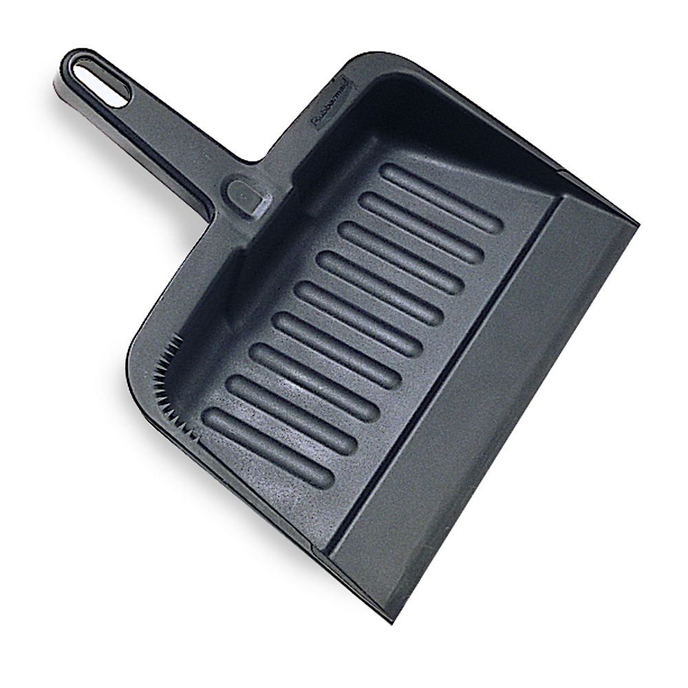 Rubbermaid 12.25inch HeavyDuty Plastic Dustpan with Flexible Edge and