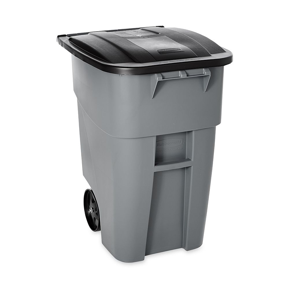 Rubbermaid 189 L 50 Gallon Brute Rollout Trash Container The Home Depot Canada Rubbermaid 189 L 50 Gallon Brute Rollout Trash Container The Home Depot Canada