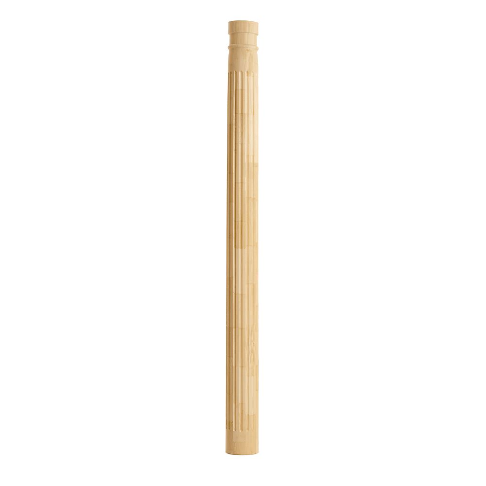 Alexandria Moulding Finger Jointed Pine Fluted Column 8 Inch x 8 Inch x