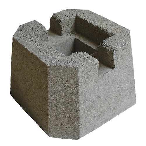 6-inch x 6-inch Deck Block-or Post Natural