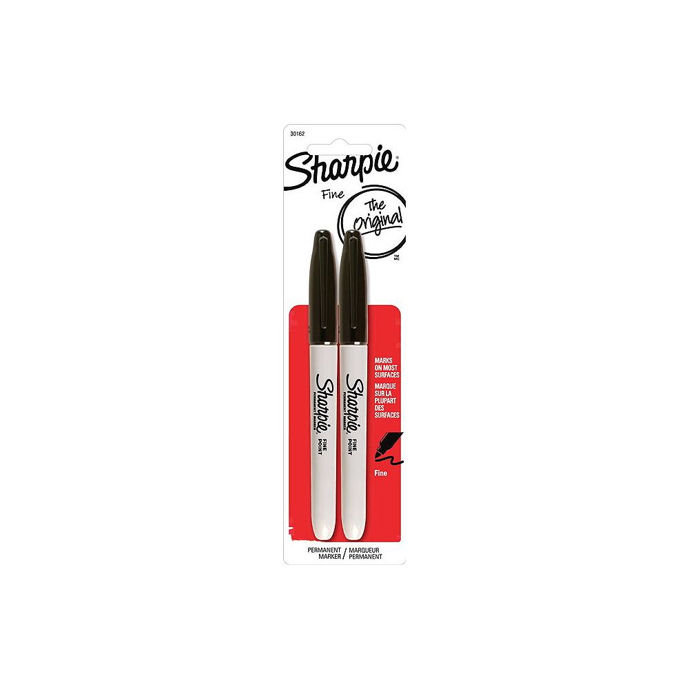 Sharpie Fine Black Marker (2Pack) The Home Depot Canada