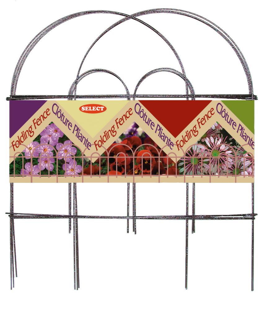 Select 32 Inch X 8 Ft Bronze Decor Fence The Home Depot Canada