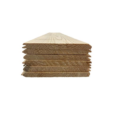 5/16-inch x 4-inch x 96-inch V-Joint Tongue & Groove Pine Knotty, (6-Pack)