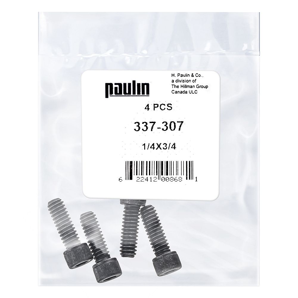 Paulin 14 20 X 34 Inch Socket Head Cap Screw Unc Phosphate Coated 4 Pcs The Home Depot Canada 