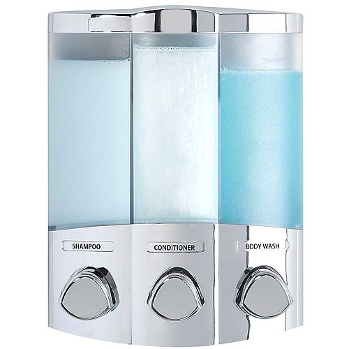 EURO TRIO Soap and Shower Dispenser Chrome