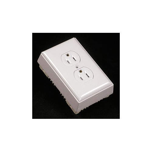 Receptacle, Plate & Box Kit Non Metallic White