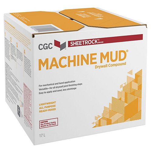 Machine Mud Drywall Compound, Ready-Mixed, 17 L Carton