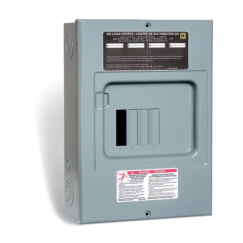 100 Amp Sub Panel Loadcentre with 4 spaces, 8 Circuits Maximum