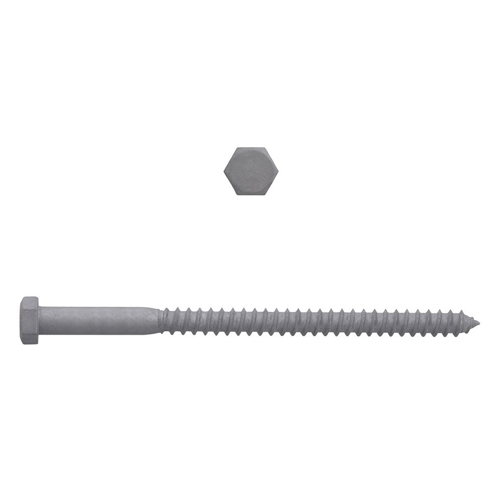 Paulin 3/8-inch x 6-inch Hex Head Lag Bolt - Hot Dipped Galvanized