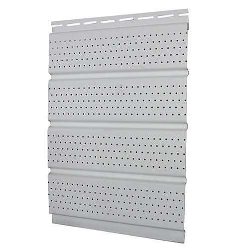 16 inch Perforated Soffit - White Piece