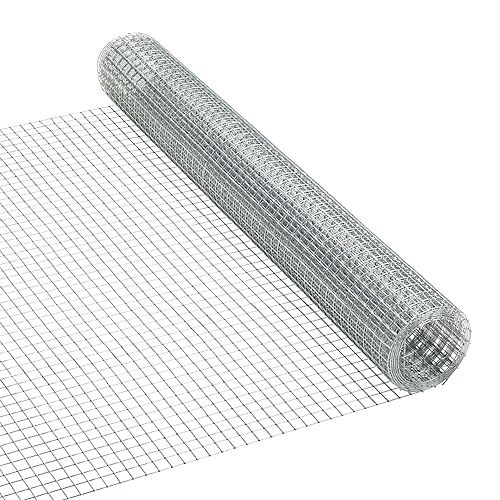 5 ft. L x 24-inch H 19-Gauge Welded Wire Mesh Netting in Galvanized Steel (1/2-inch x 1/2-inch Mesh)