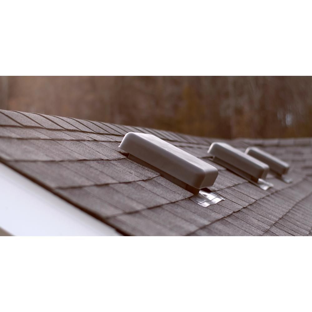 GAF Master Flow 60inch NFA Resin SquareTop Roof Vent in Gray The