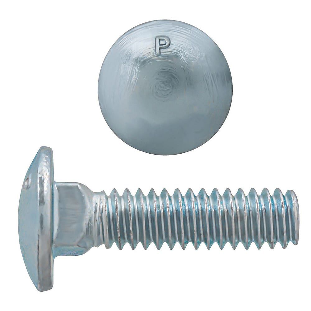 Paulin 1/4inch x 1inch Carriage Bolt Zinc Plated UNC The Home
