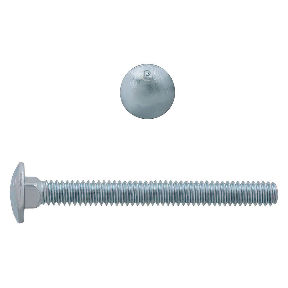 Paulin 1/4 x 21/2inch Carriage Bolt Zinc Plated Grade 2 UNC