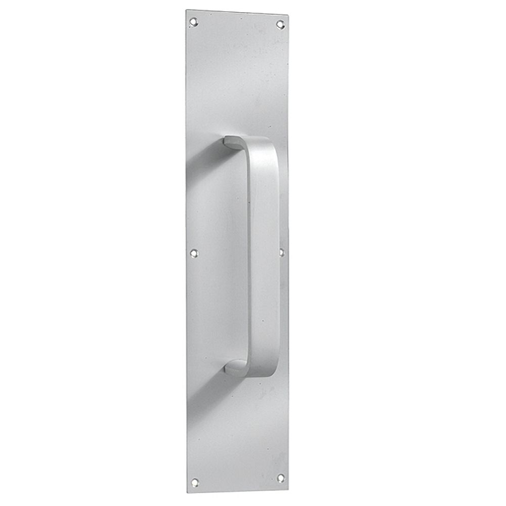 Taymor Satin Aluminum Pull Handle with Push Plate The Home Depot Canada