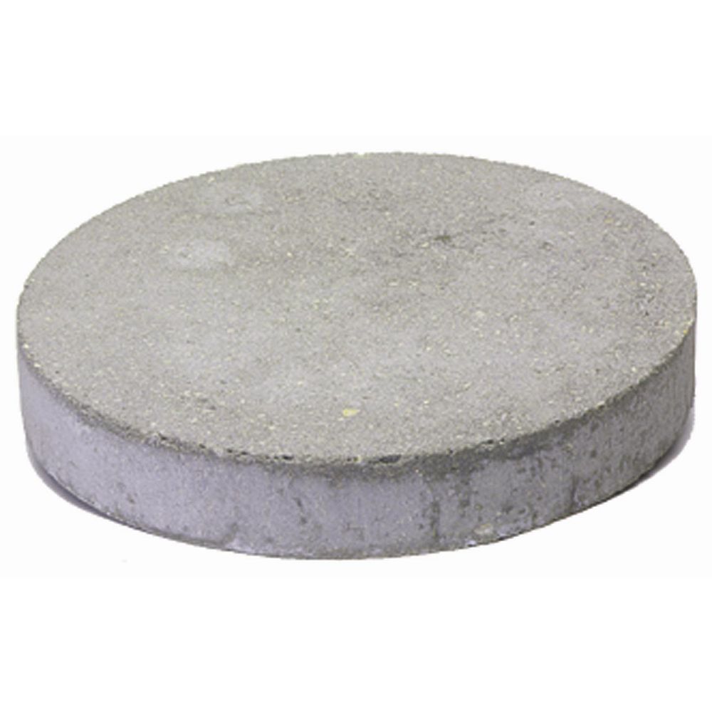Cindercrete Round Slab 16 Inch Grey, Round Patio Stones Home Depot