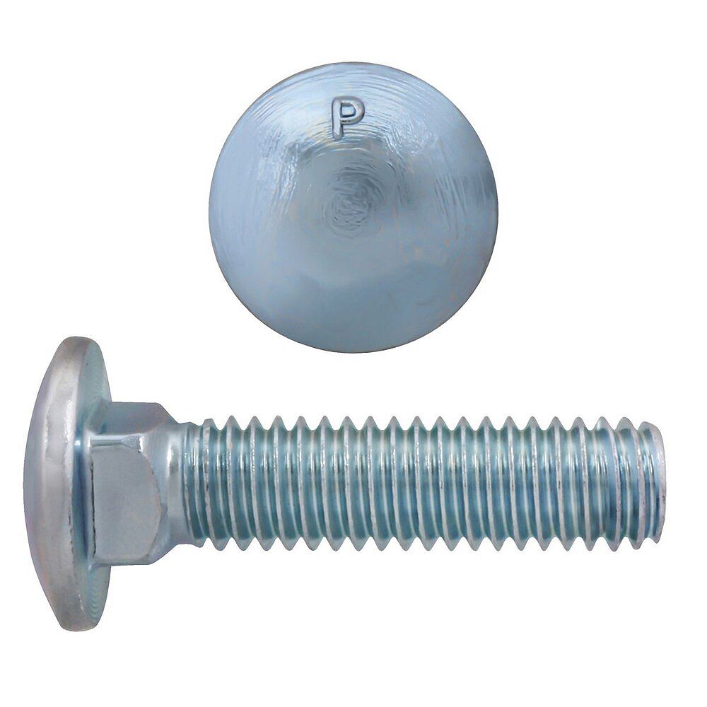 Paulin 3/8 x 11/2inch Carriage Bolt Zinc Plated Grade 2 UNC