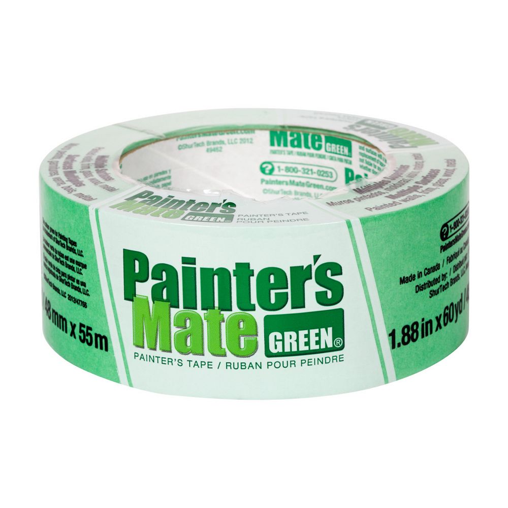 Painter's Mate Green Painter's Tape, 1.88 inch x 60 yds., Green The