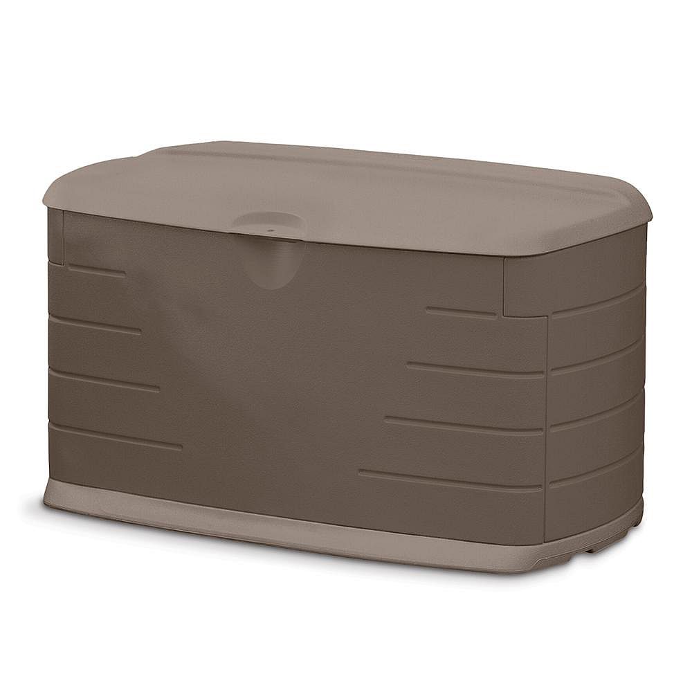 Rubbermaid 10 cu. ft. (73 gal.) Medium Resin Deck Box with Seat The