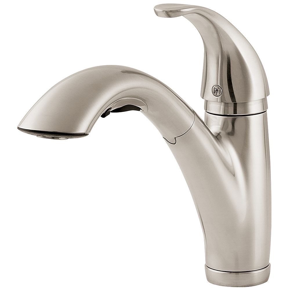 Pfister Parisa Lead Free Pull Out Kitchen Faucet In Stainless Steel The Home Depot Canada