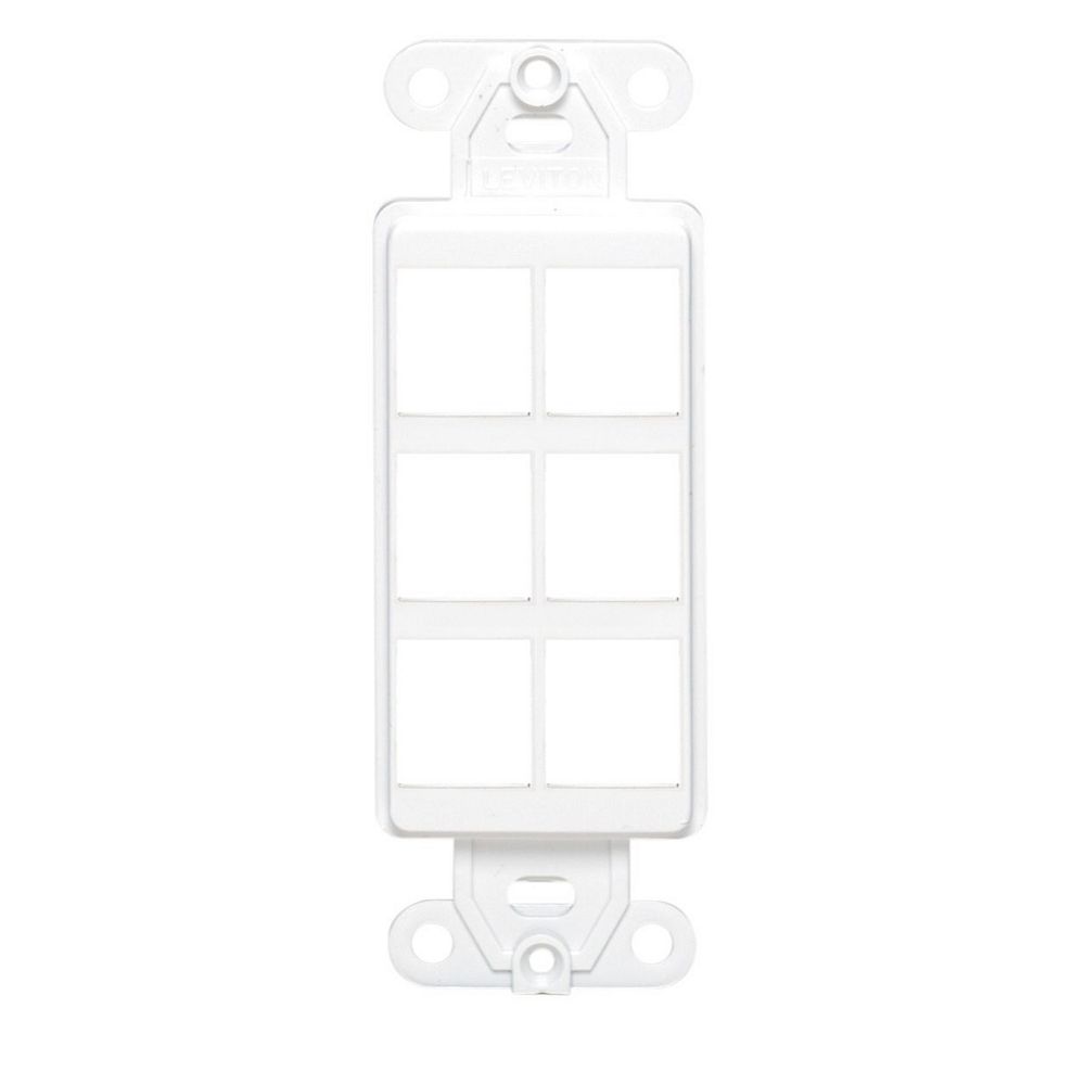 Leviton QuickPort Decora Insert, 6Port, White The Home Depot Canada