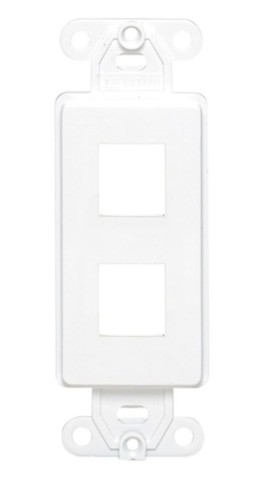 Chassis P/ 2 Conectores Quickport Bco Decora Leviton 5 Pzs | Envío Gratis