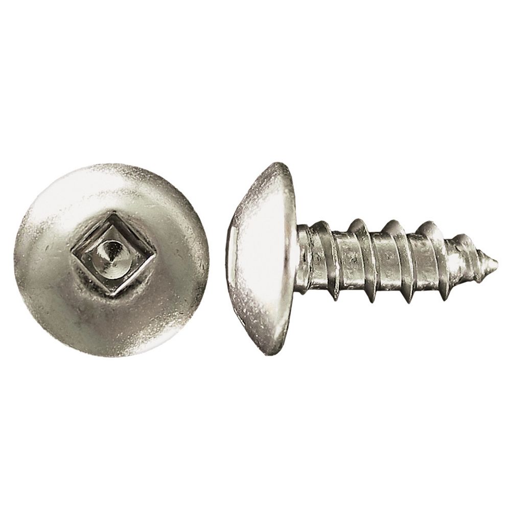 Paulin 10 x 1/2 inch Truss Head Square Drive Steel Metal Screws Zinc