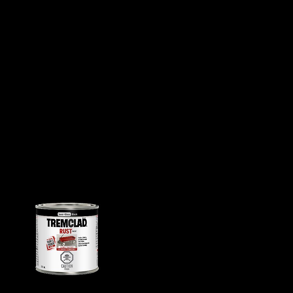 TREMCLAD OilBased Rust Paint In SemiGloss Black, 237 mL The Home