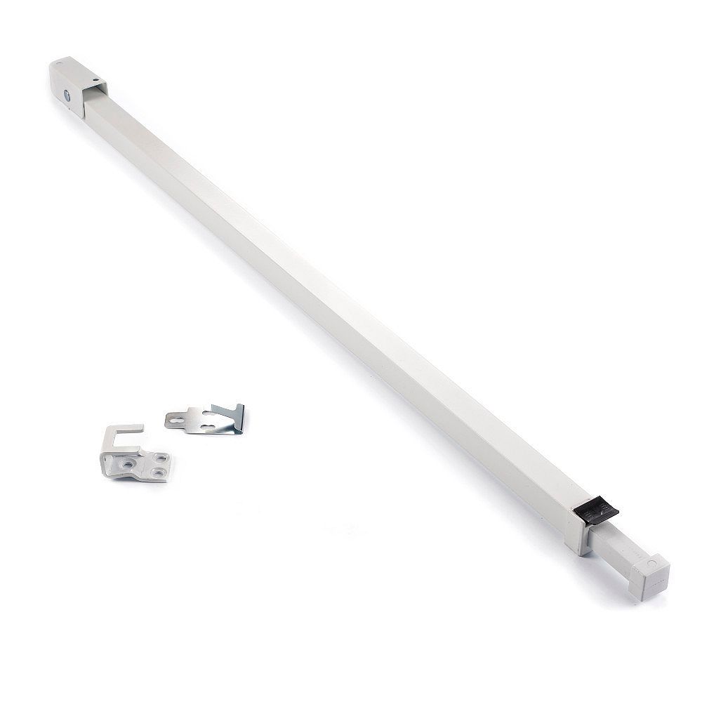 Ideal Security Inc Childproof Patio Door Bar With Anti Lift Lock White The Home Depot Canada Childproof Patio Door Security Bar, Sliding Glass Door Blocker
