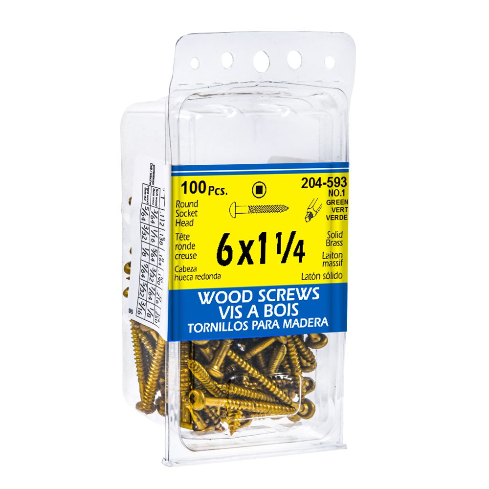 thumbnail image 2 of #8 X 1-1/2" Solid Brass Wood Screws Square Drive Flat Head Qty 50 Fastenere 2 of 6