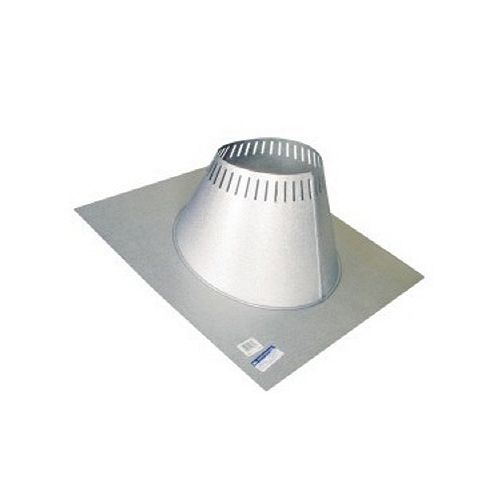 Max Chimney 6-inch diameter Roof Flashing for 0/12 to 6/12 Pitched Roofs