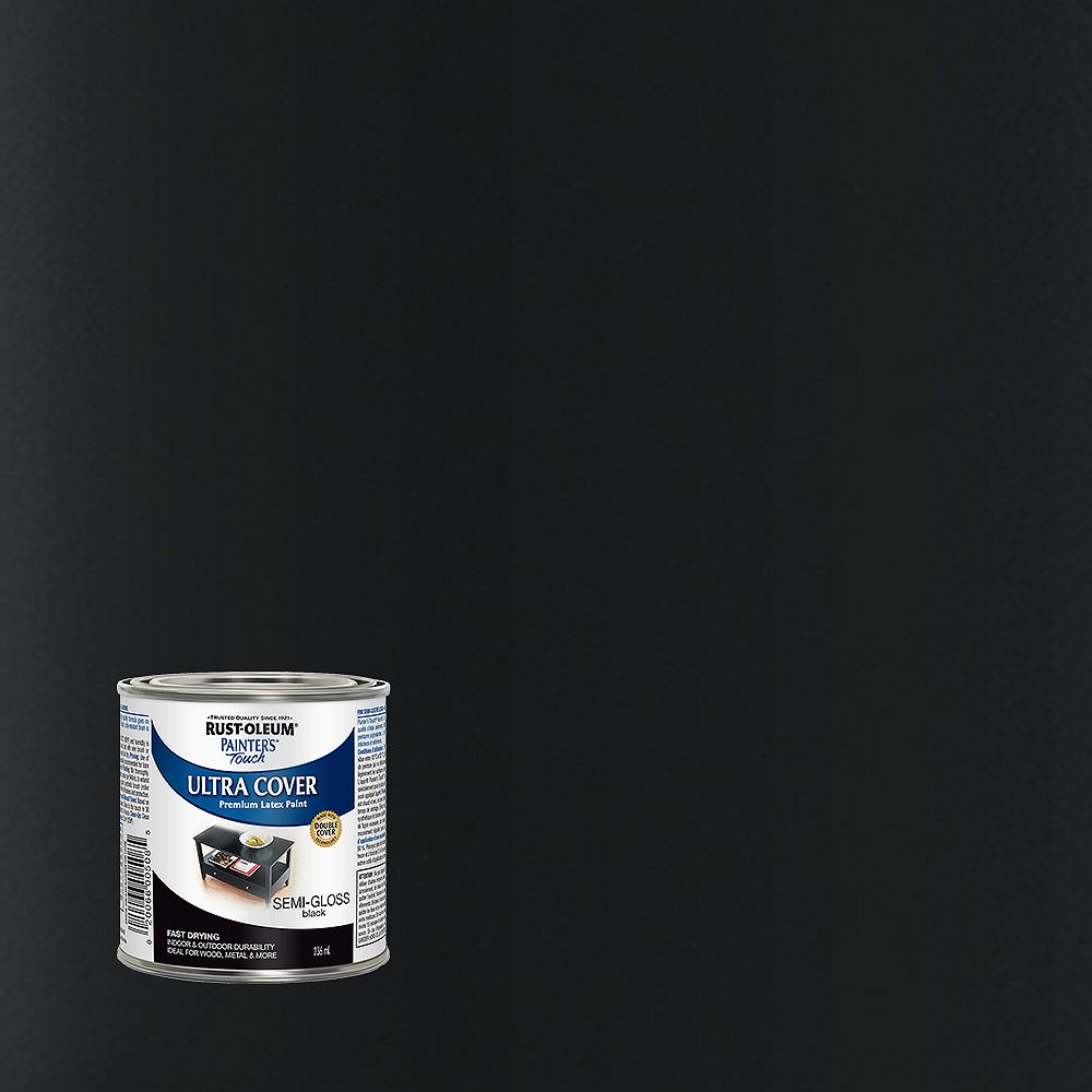 RustOleum Painter's Touch MultiPurpose Paint in SemiGloss Black, 236