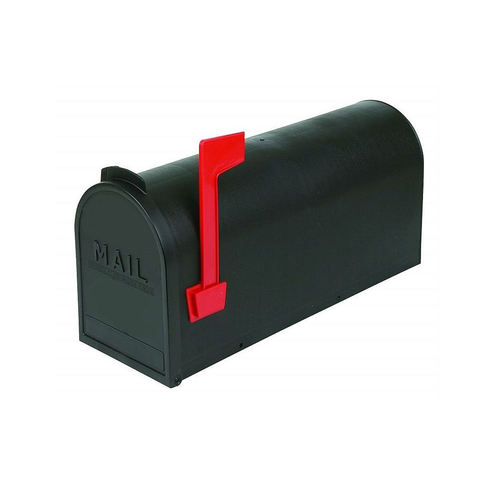 DMP Rural Mailbox - Black Plastic | The Home Depot Canada