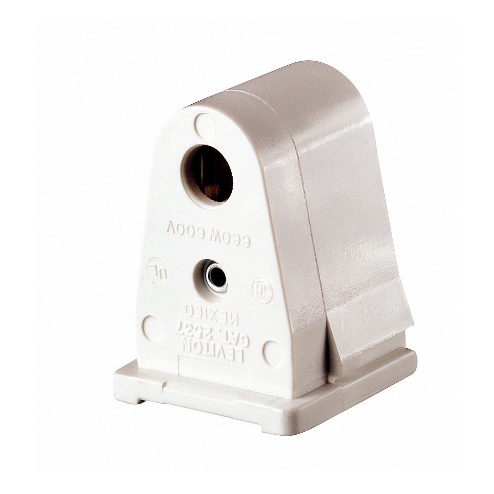 Leviton Slimline Fluorescent Lamp holder W/Fixed End The Home Depot