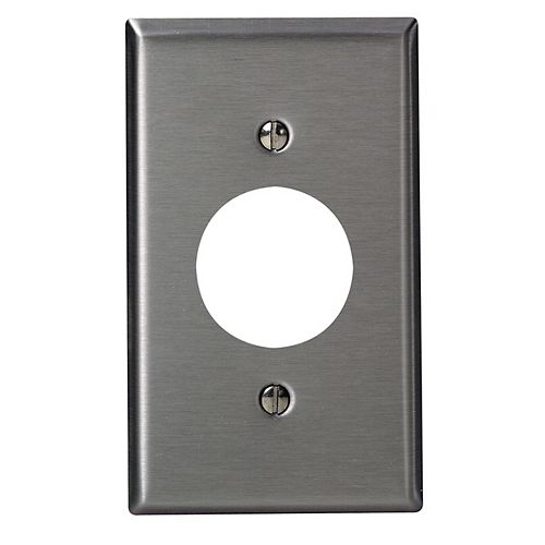 1-Gang Stainless Steel Plate For 15 Amp Lock Device