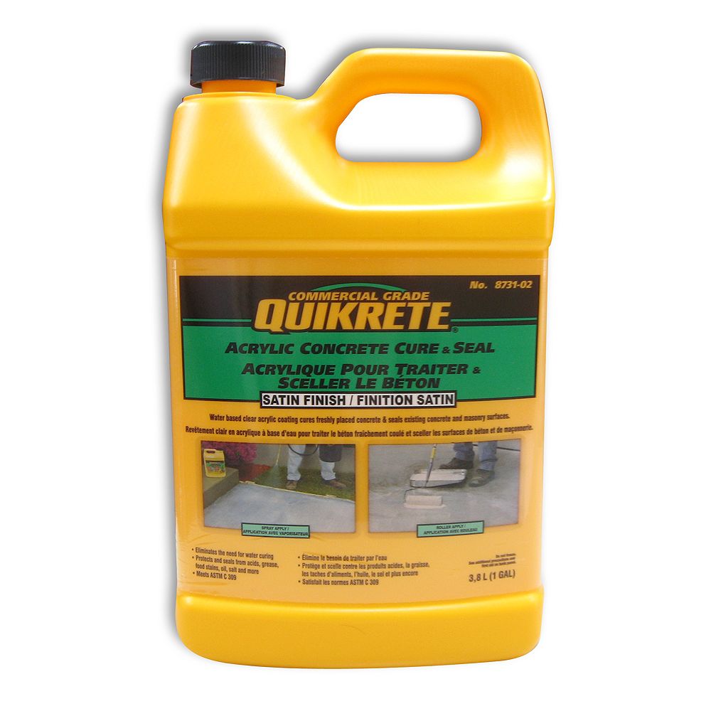 Quikrete Acrylic Concrete Sealer 3.8L The Home Depot Canada