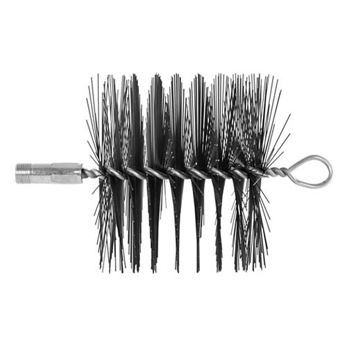 Supersweep 6-inch Round Brush with 3/8-inch Threaded Rod Connection