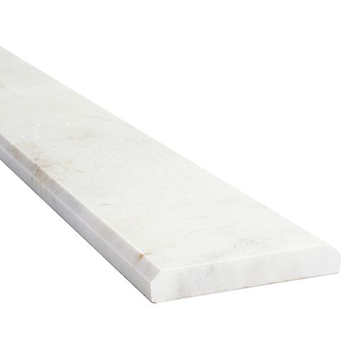 4-Inch x 36-Inch x 3/8-Inch Carrara Marble Natural Stone Threshold